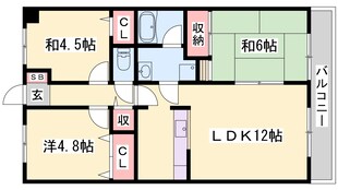 アルコ・ラ・カーサ姫路土山の物件間取画像